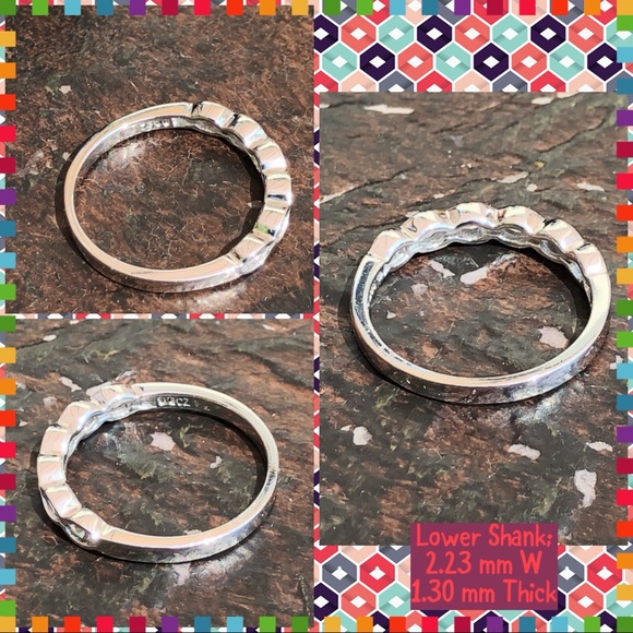 SOLD! 925 Ster Silver Channel Set CZ Ring 8.25 - Picture 3 of 5